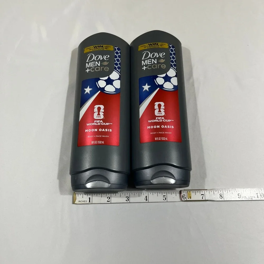Dove Body Face Wash Men 18oz Moon Oasis FIFA World Cup 2026 Set of 2
